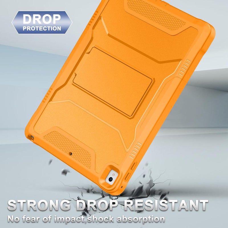 Soke Case for iPad 6th/5th Generation 9.7 Inch 2018/2017,with Built-in Screen Protector and Kickstand, Rugged Full-Body Heavy Duty Protective Cover for Apple iPad Air 2 /Pro 9.7 - Citrus - Image 4